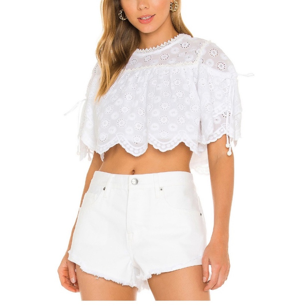 Tularosa Felix Embroidered Top from Revolve
